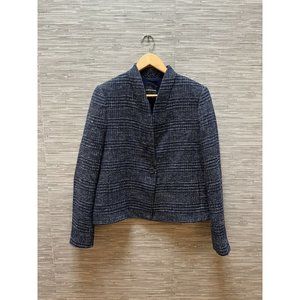 $249 Club Monaco Short Blazer Jacket Multi Textured Career Ladies Womens Sz 8